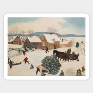 grandma moses Sticker